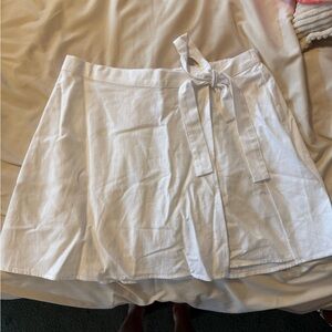 Target White Skirt with Tie Detail